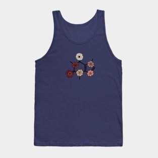 Floral Caffeine Molecule Tank Top